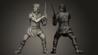 Military figurines Celtic warrior 02 3d model